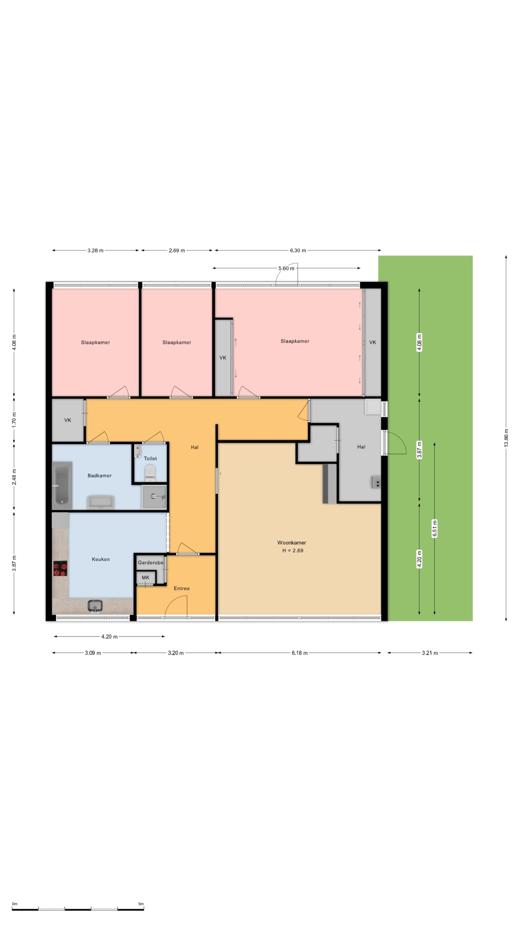 Te huur: Woning Buitenwatersloot, Delft - 41