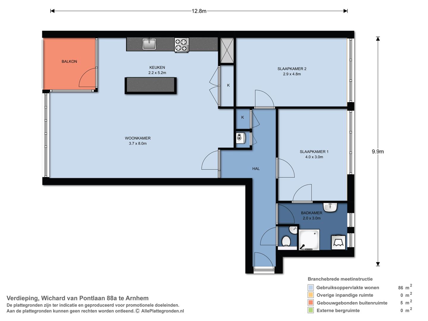 For rent: Apartment Wichard van Pontlaan, Arnhem - 14