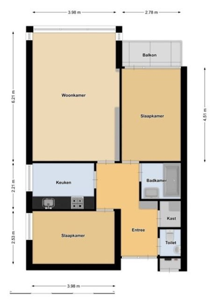 For rent: Room Graan voor Visch, Hoofddorp - 3