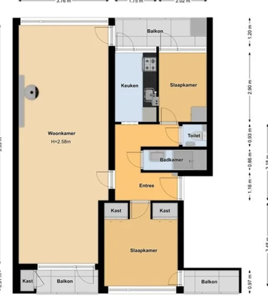 Te huur: Appartement Zwaluwlaan, Bussum - 7