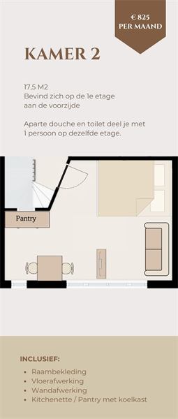 Moderne kamer nabij centrum Eindhoven