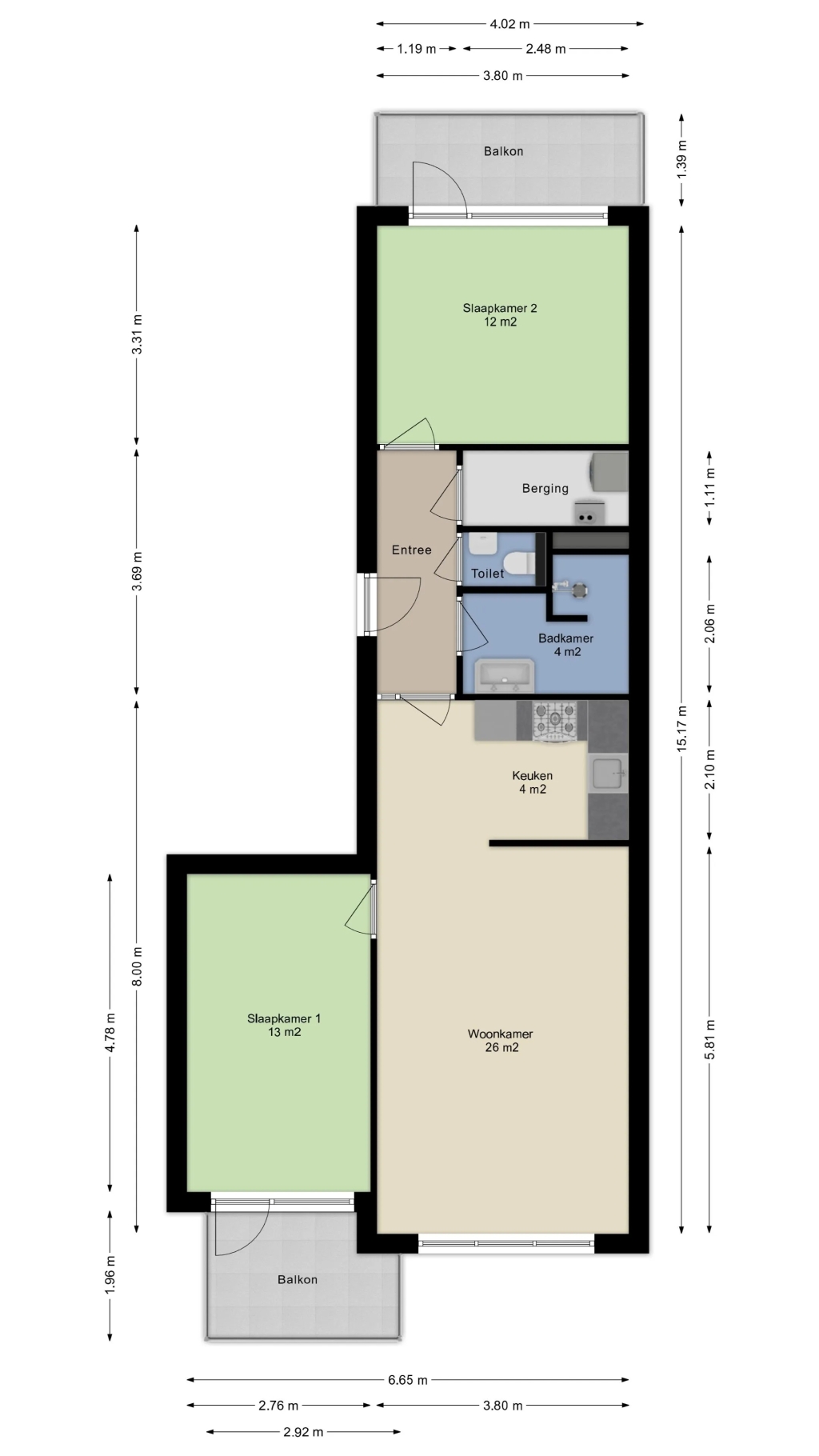 Te huur: Appartement Middellaan, Breda - 15