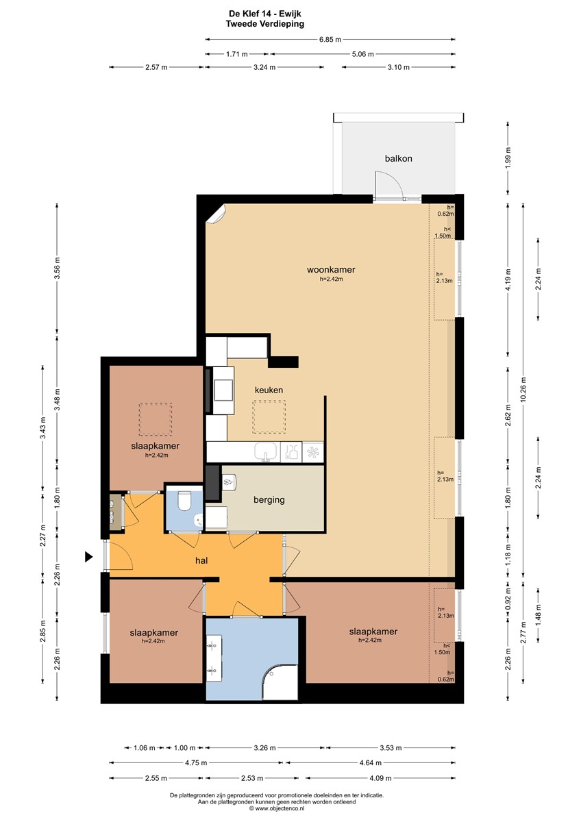 Te huur: Appartement De Klef, Ewijk - 23