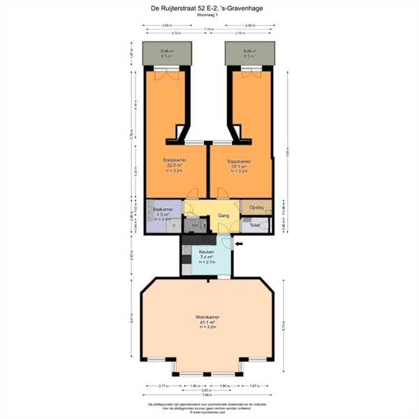 Te huur: Appartement De Ruijterstraat, Den Haag - 21